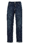 Logo embroidery jeans