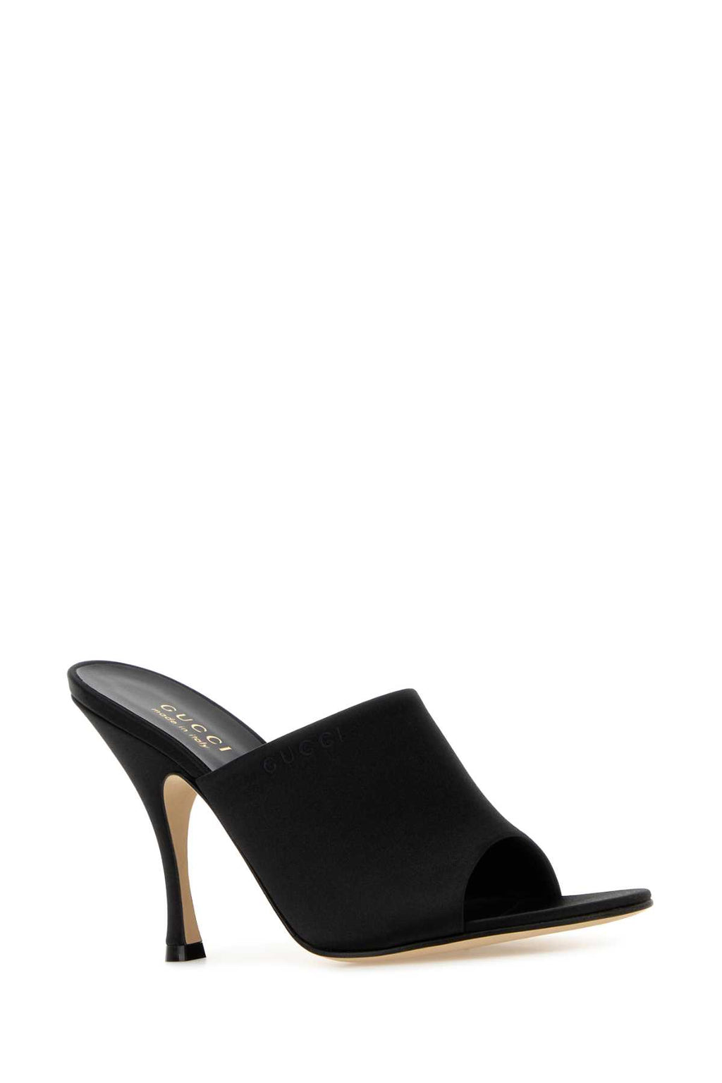 GUCCI FABRIC UPPER AND LEATHER SOLE SANDAL For Women Exterior: 100% Fabric Interior: 100% Leather Sole: Leather