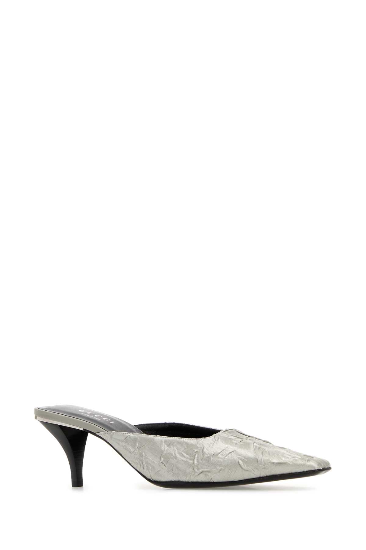 GUCCI FABRIC UPPER AND LEATHER SOLE SANDAL For Women Exterior: 100% Fabric Interior: 100% Leather Sole: Leather
