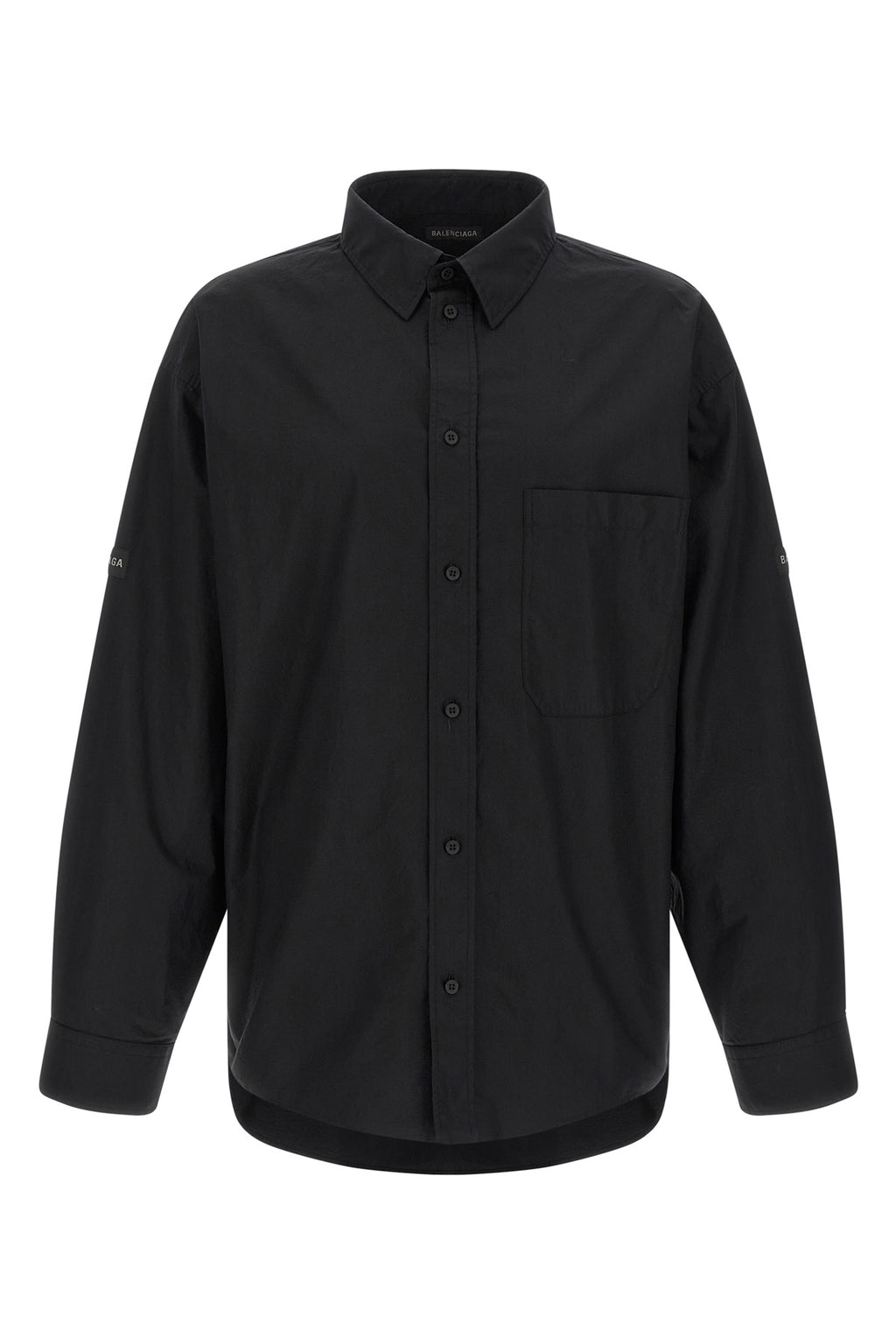 BALENCIAGA Logo patch shirt For Men 100% cotton