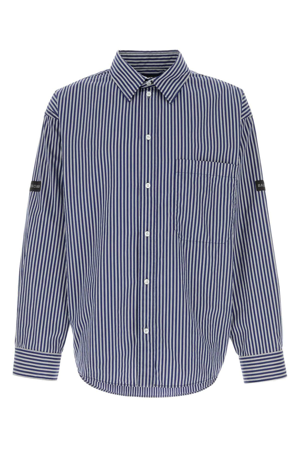 BALENCIAGA OVERSIZED SHIRT For Men Exterior: 87% Cotton 13% Nylon
