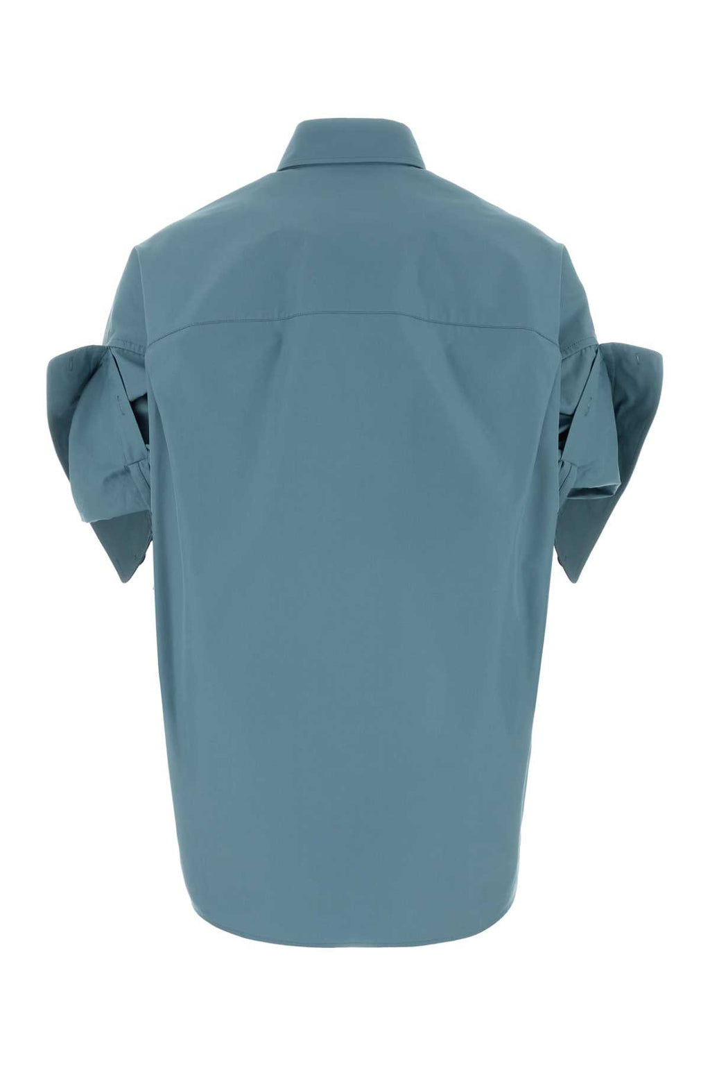 BALENCIAGA TUCKED SLEEVE SHIRT For Women Exterior: 100% Cotton