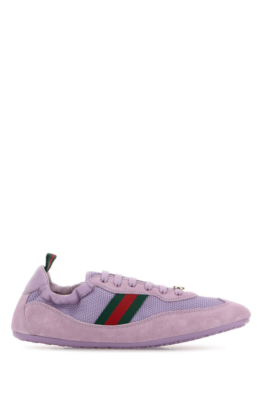 GUCCI LEATHER UPPER AND RUBBER SOLE SNEAKER For Women Exterior: 100% Fabric 100% Suede Interior: 100% Fabric Sole: Rubber