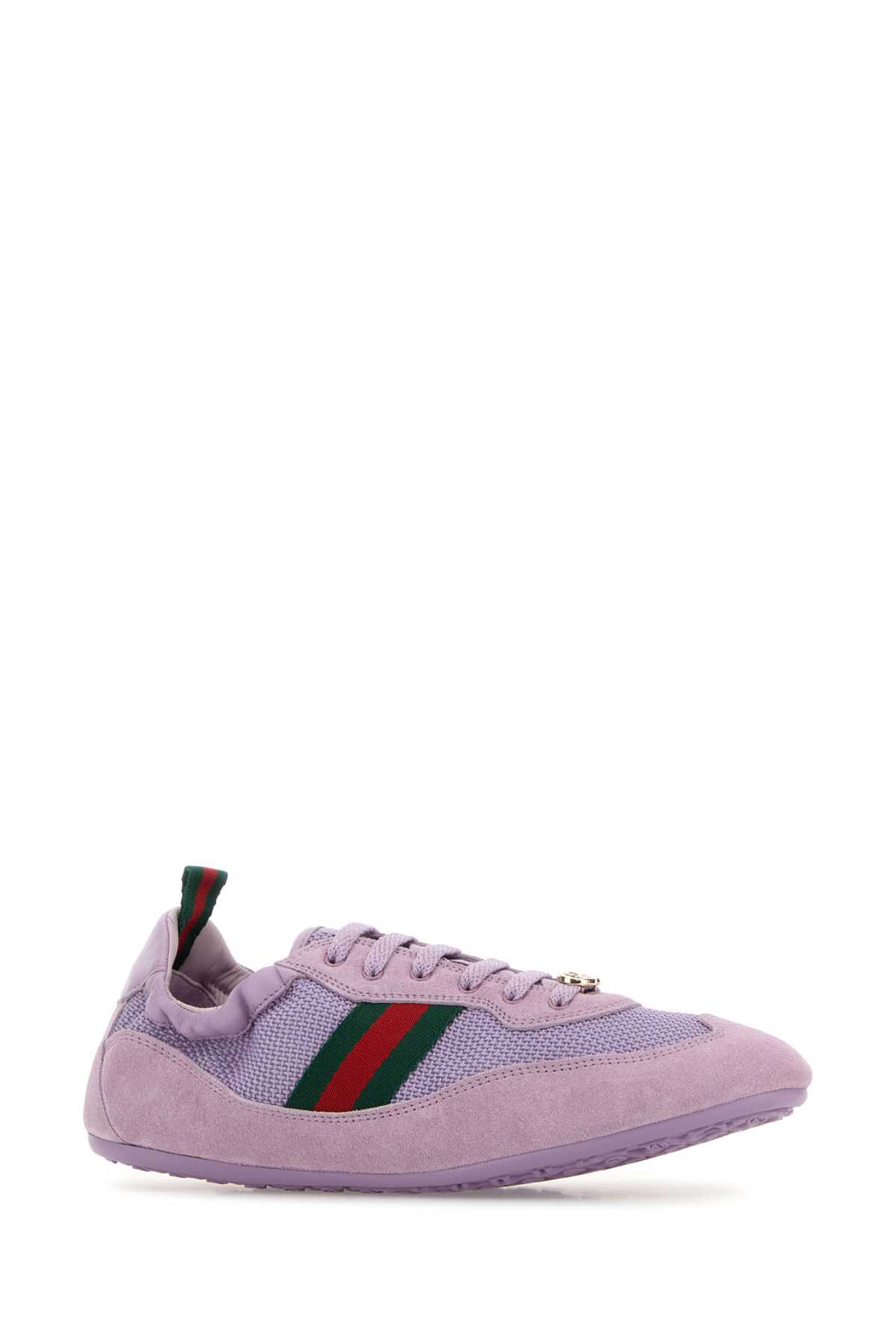 GUCCI LEATHER UPPER AND RUBBER SOLE SNEAKER For Women Exterior: 100% Fabric 100% Suede Interior: 100% Fabric Sole: Rubber