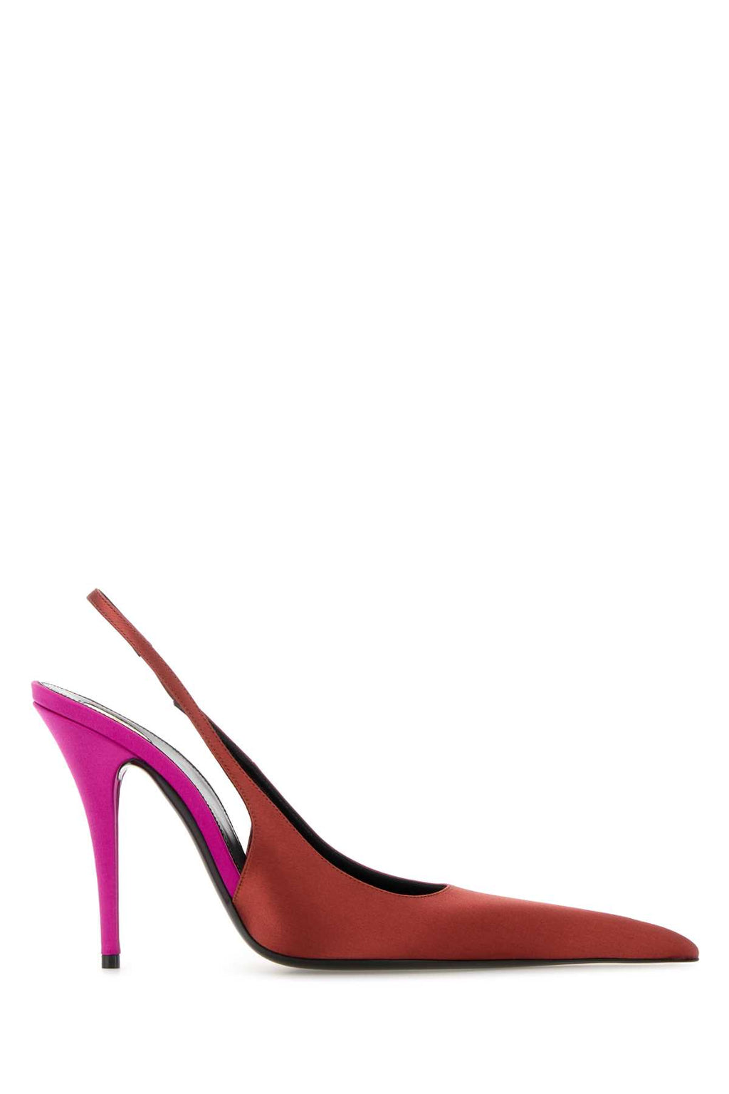 SAINT LAURENT DEROCHE 110 PUM For Women Exterior: 100% tessuto Interno: 100% Pelle Suola: Cuoio