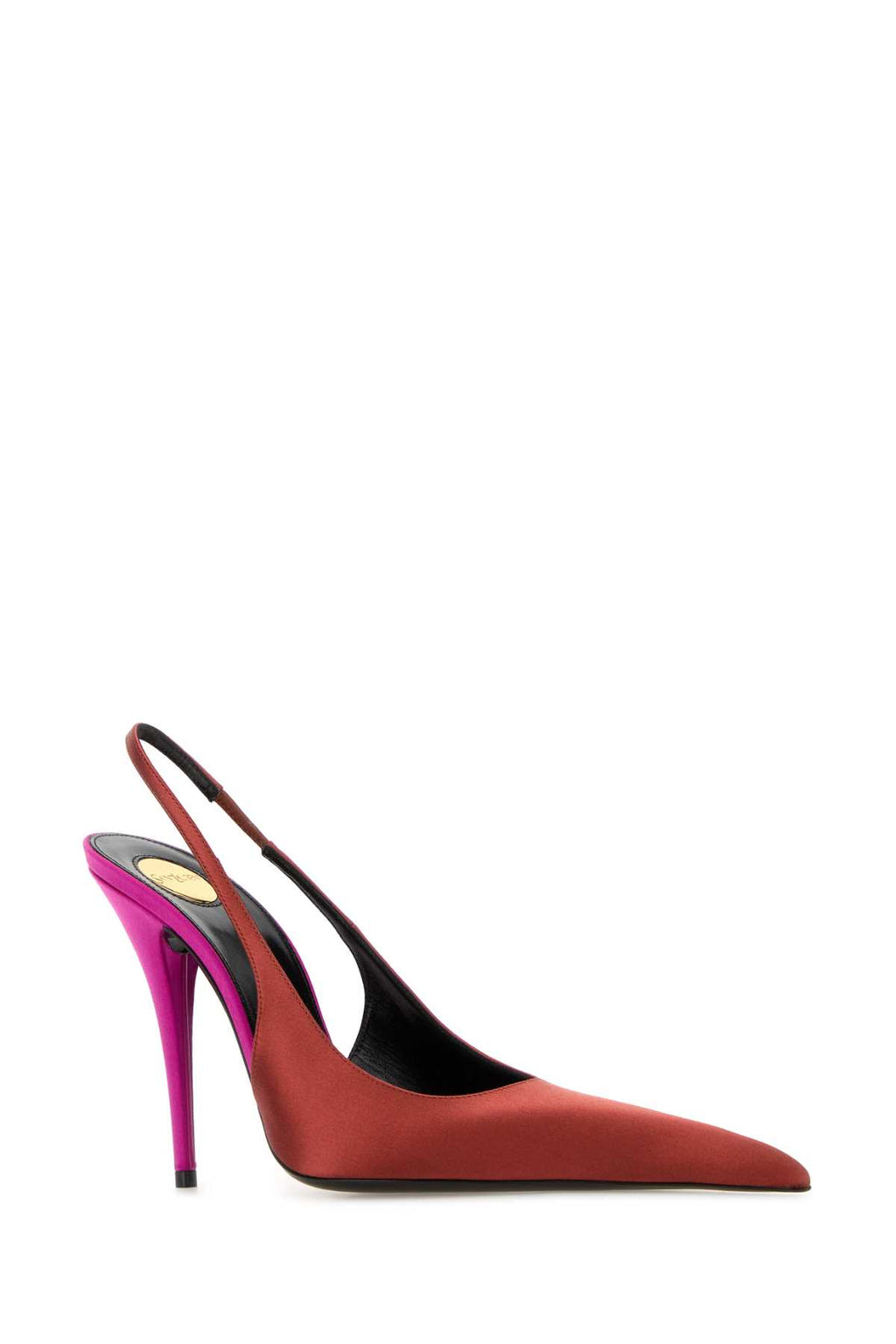 SAINT LAURENT DEROCHE 110 PUM For Women Exterior: 100% tessuto Interno: 100% Pelle Suola: Cuoio