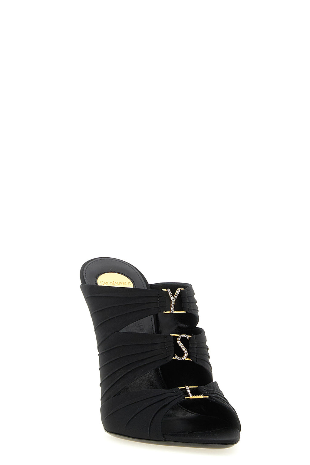 SAINT LAURENT 'Emilie' mules For Women 84% viscose, 16% acrylic