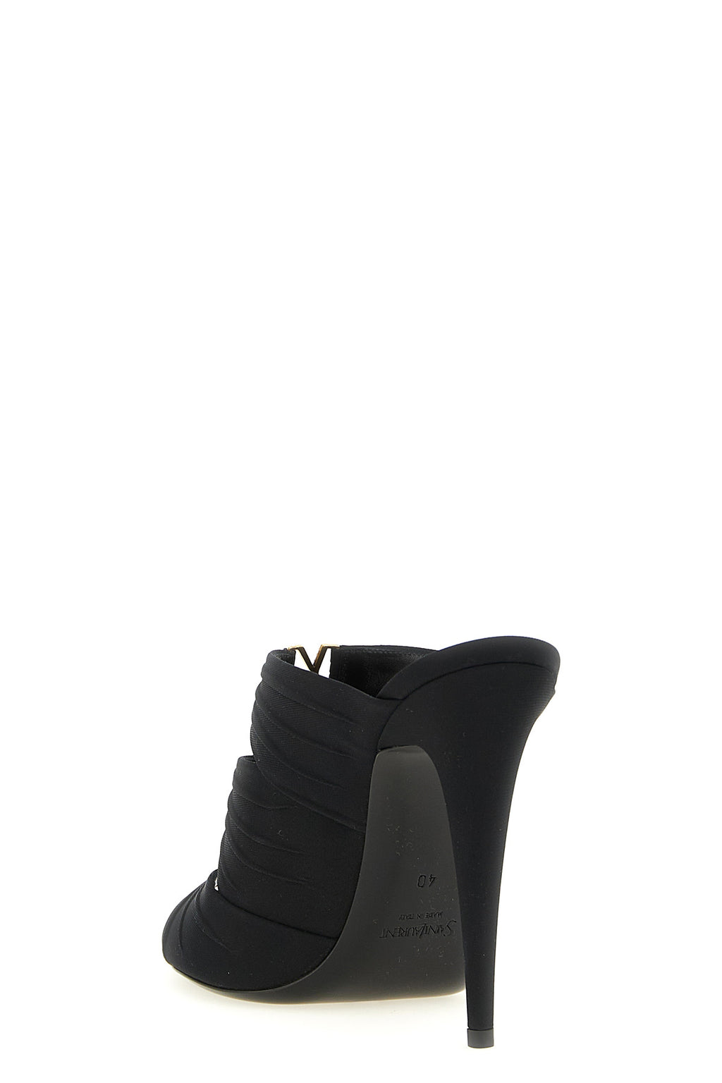 SAINT LAURENT 'Emilie' mules For Women 84% viscose, 16% acrylic