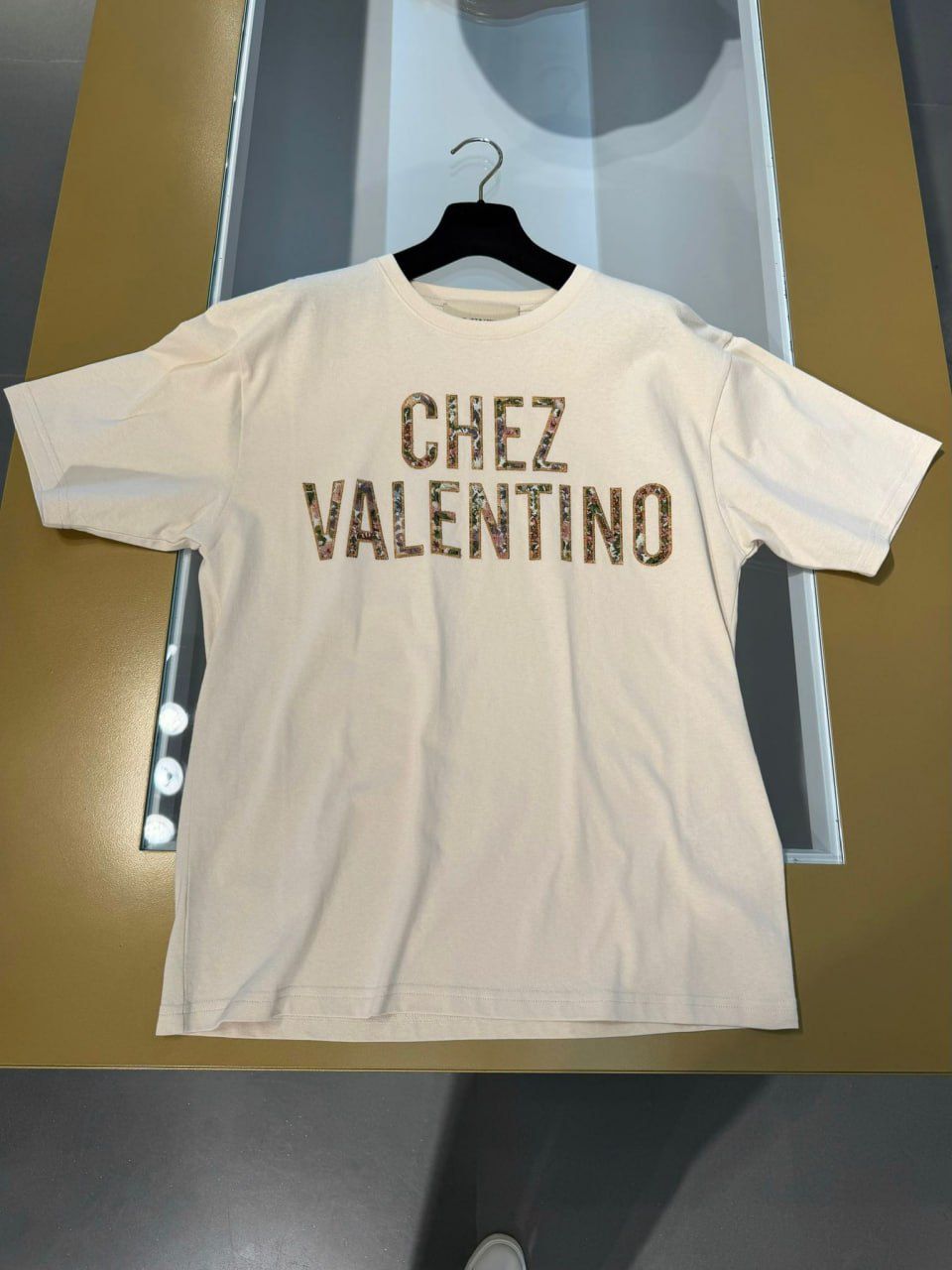 Chez Valentino Floral Logo T-Shirt