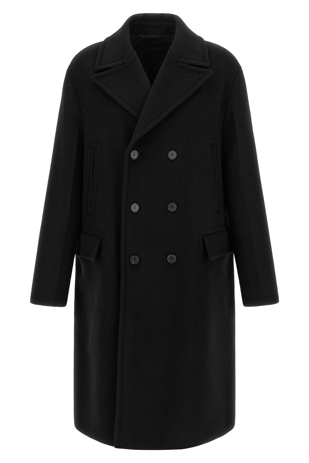 Angora and wool coat