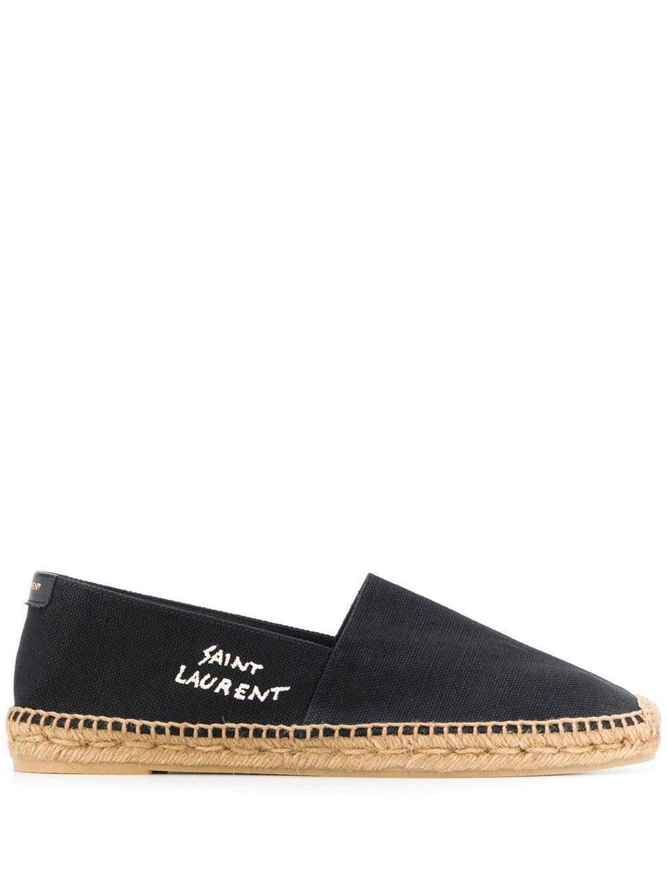 Logo-Embroidered Canvas Espadrilles