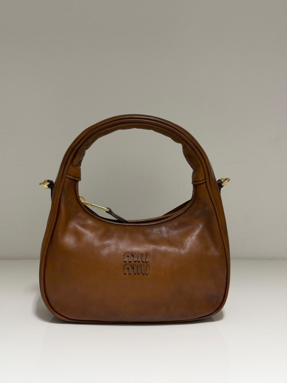 Wander Matelassé Nappa Leather Mini Hobo Bag