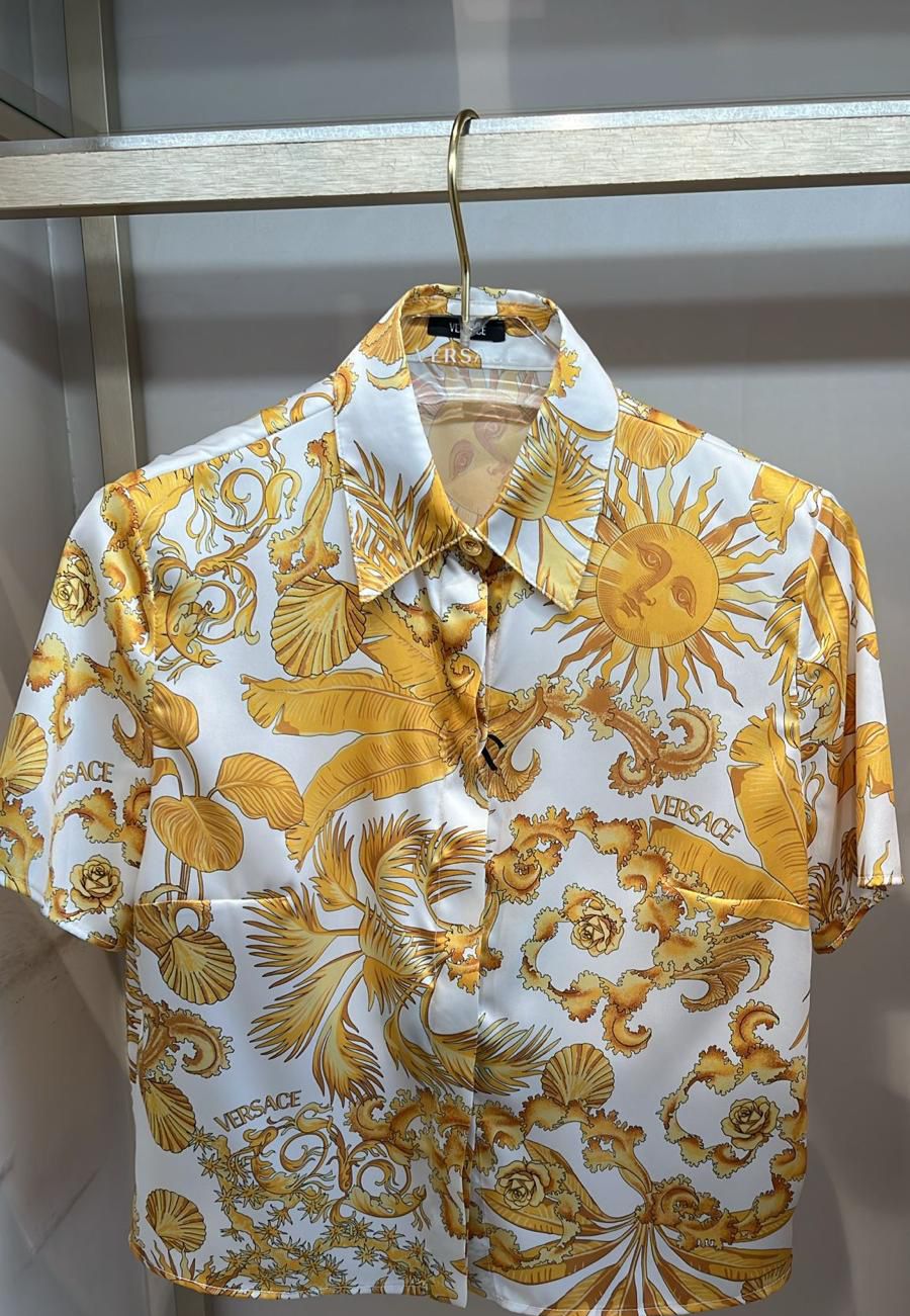 Sun Print Silk Shirt