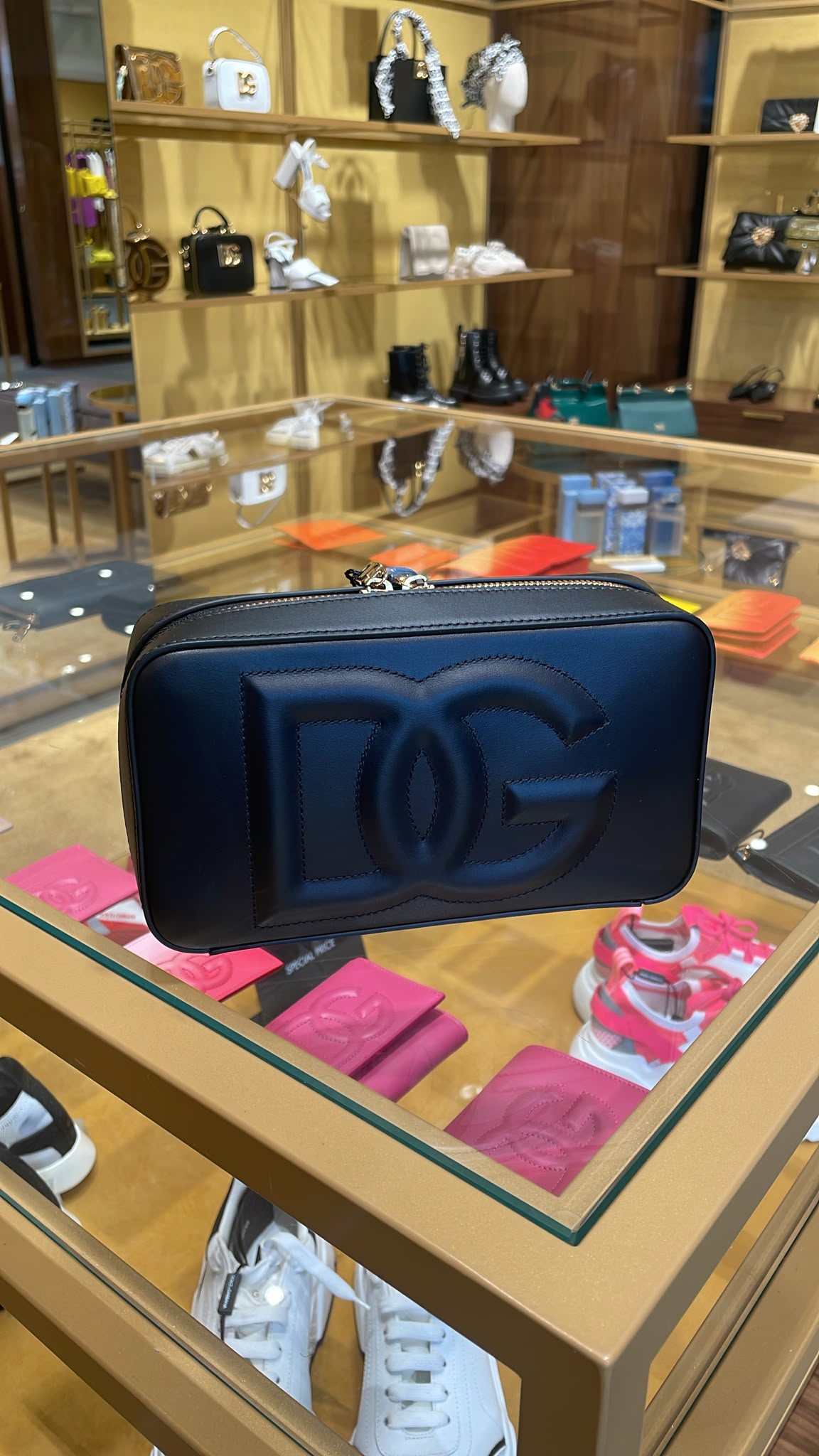 DG Logo Camera Bag in Calfskin