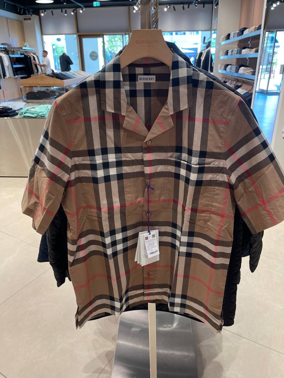 Check Cotton Short-Sleeve Shirt