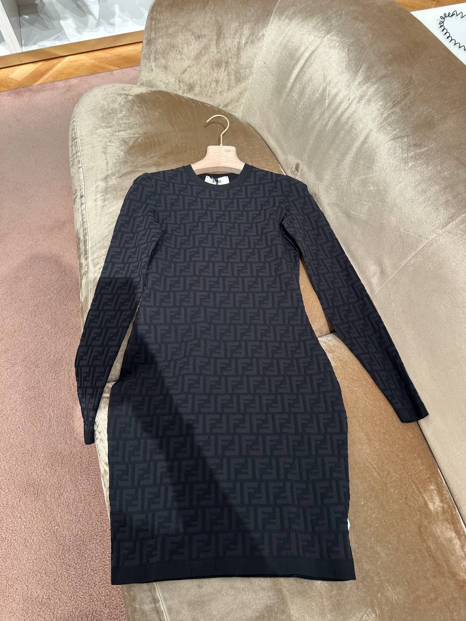 FF Logo Knit Mini Dress