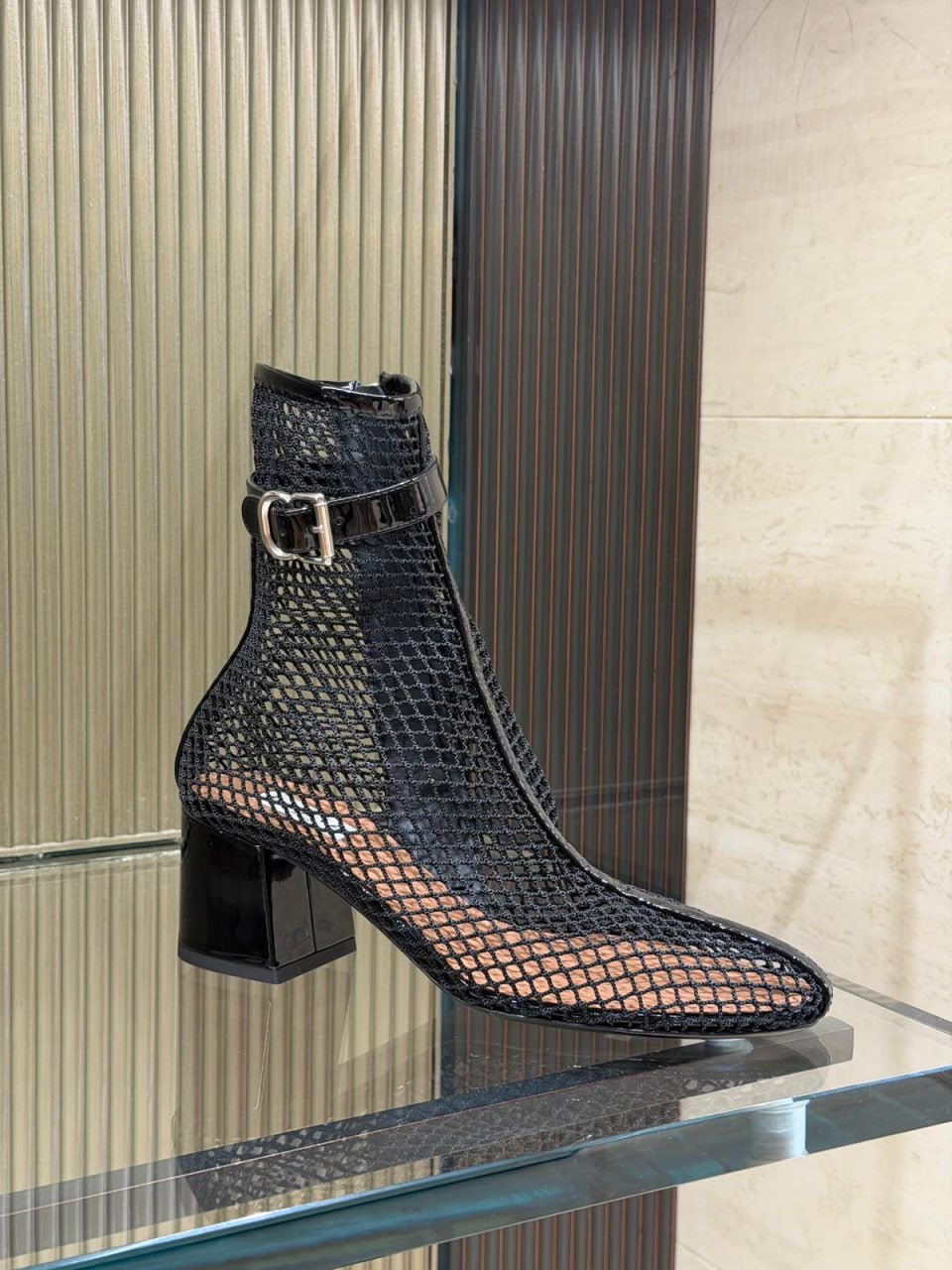 Mesh Ankle Boots