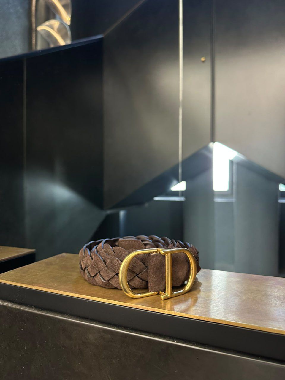 CD Buckle Braided Belt