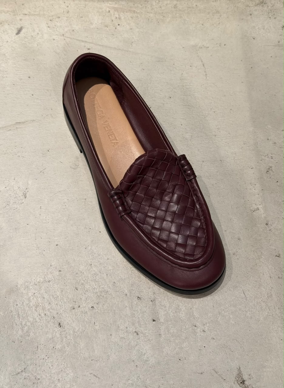 Intrecciato Leather Loafers