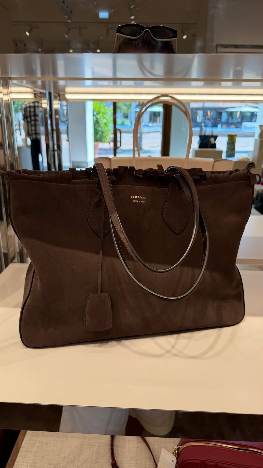 Suede Tote Bag