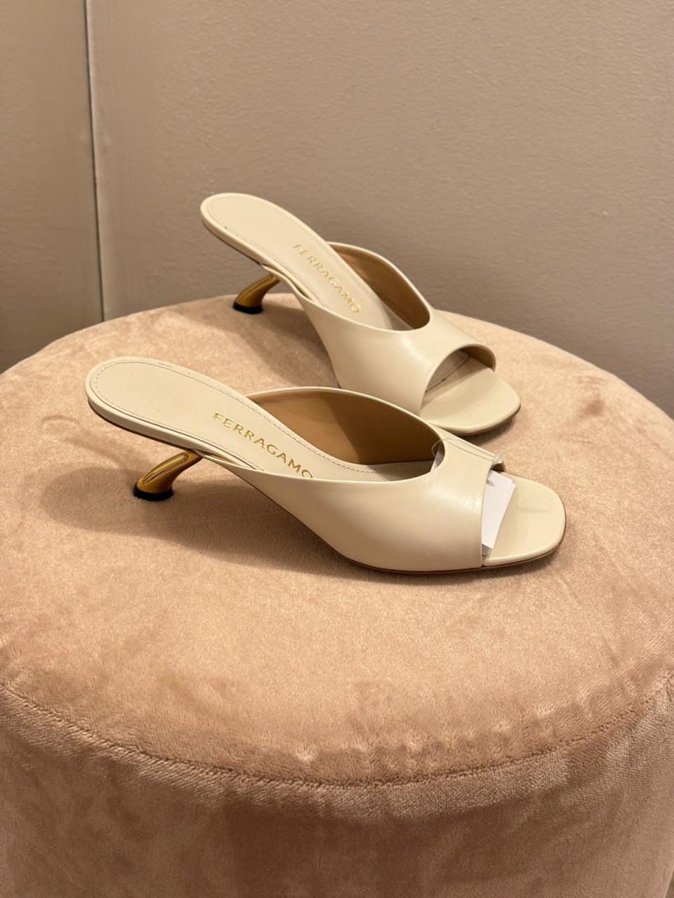 Ferragamo Sculptural Heel Mules