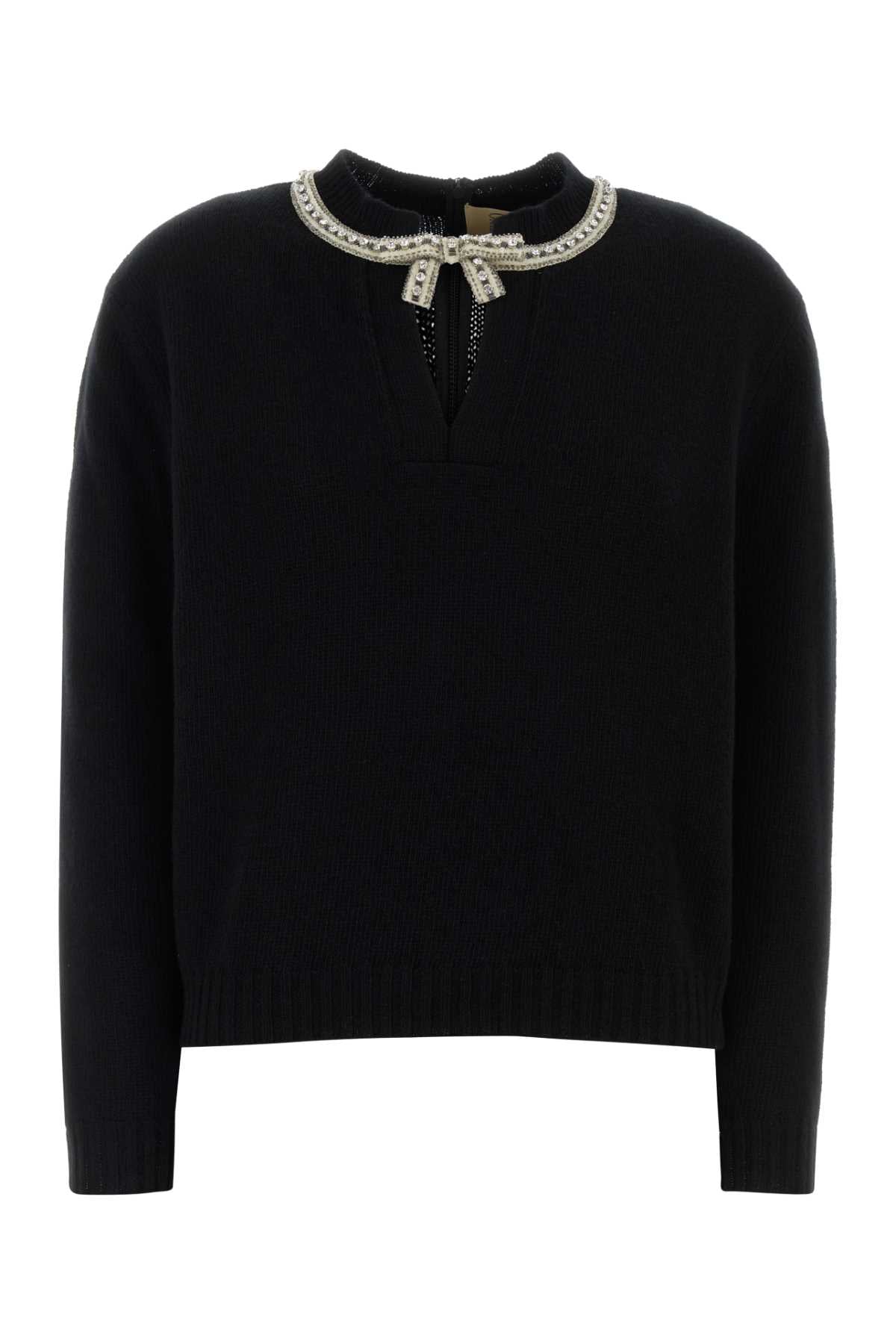 VALENTINO GARAVANI MAGLIA | EMBROIDERIES | W For Women Exterior: 100% Virgin wool