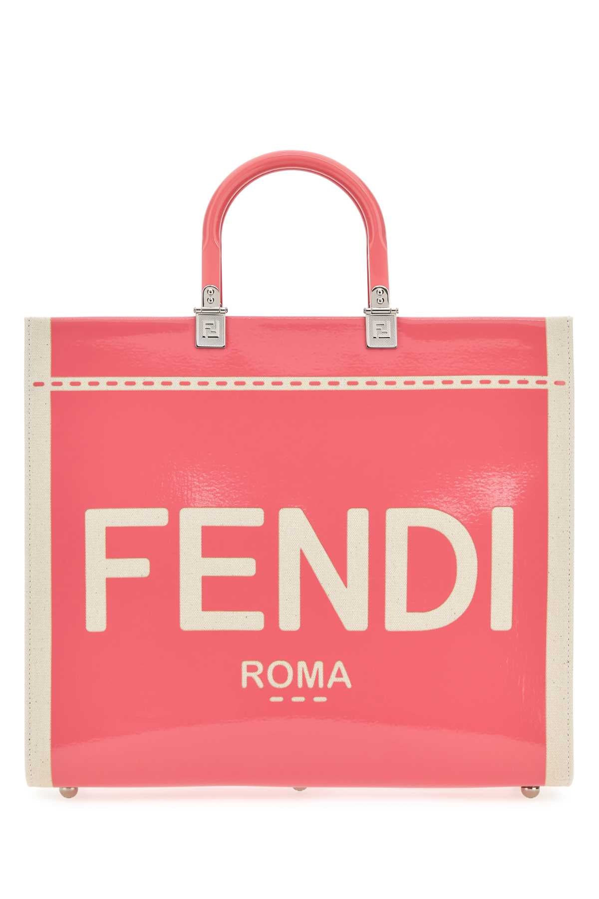 FENDI BORSA For Women Exterior: 60% Cotton 25% Nylon 15% Polyurethane Lining: 100% Cotton Finishing: Silver metal