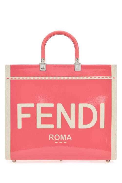 FENDI BORSA For Women Exterior: 60% Cotton 25% Nylon 15% Polyurethane Lining: 100% Cotton Finishing: Silver metal