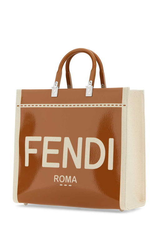 FENDI BORSA For Women Exterior: 60% Cotton 25% Nylon 15% Polyurethane Lining: 100% Cotton Finishing: Silver metal
