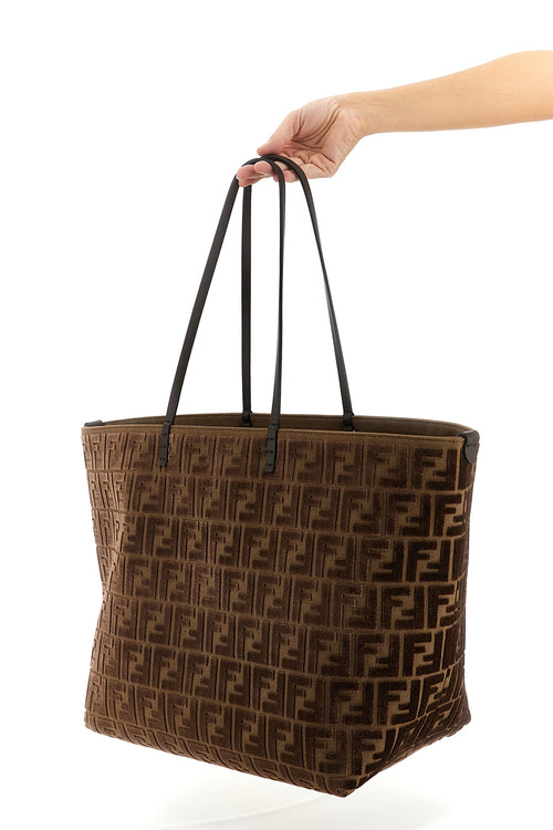 FENDI 'Roll Large' reversible shopping bag For Women 39% polyester 35% cotton 25% viscose 1% af