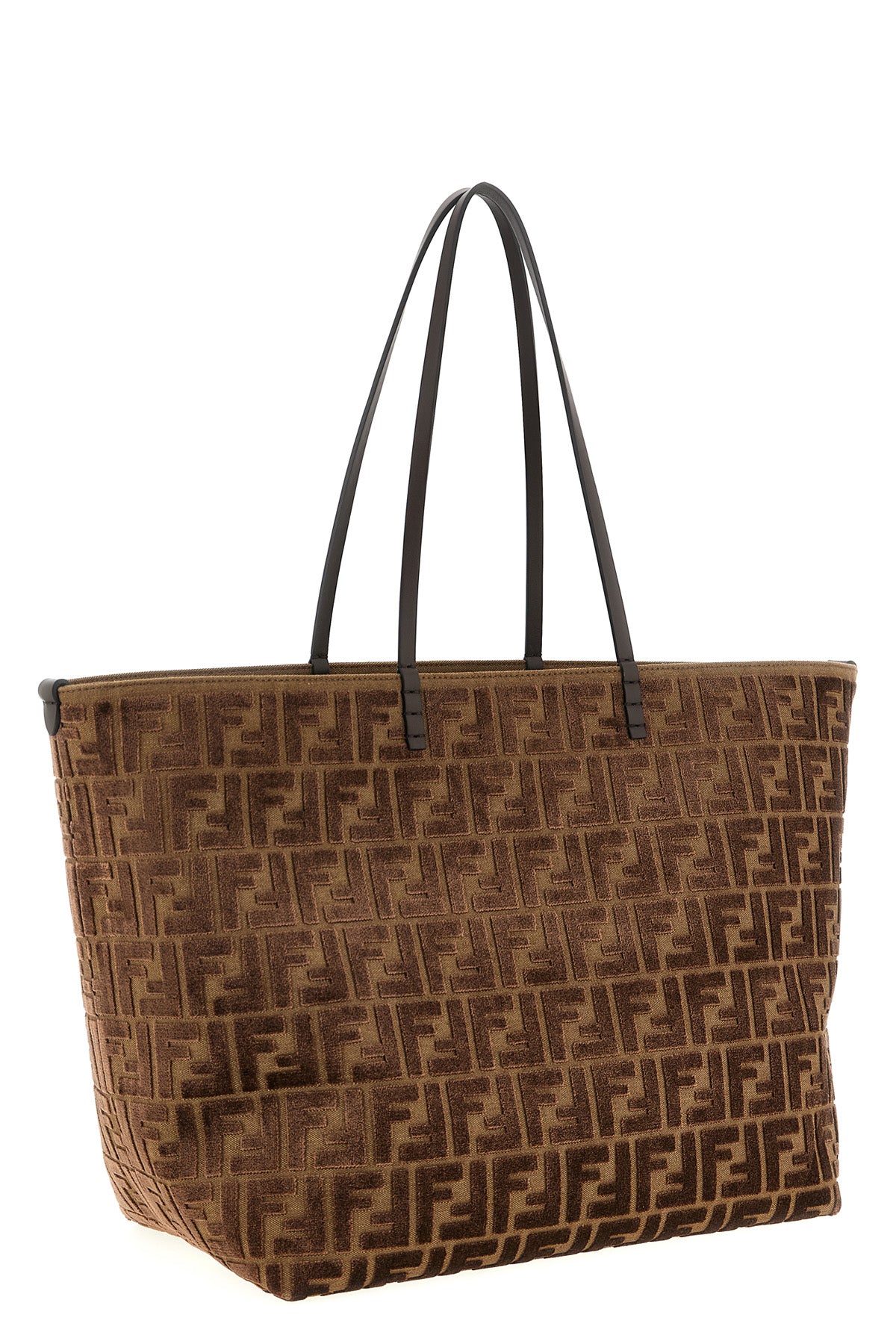 FENDI 'Roll Large' reversible shopping bag For Women 39% polyester 35% cotton 25% viscose 1% af