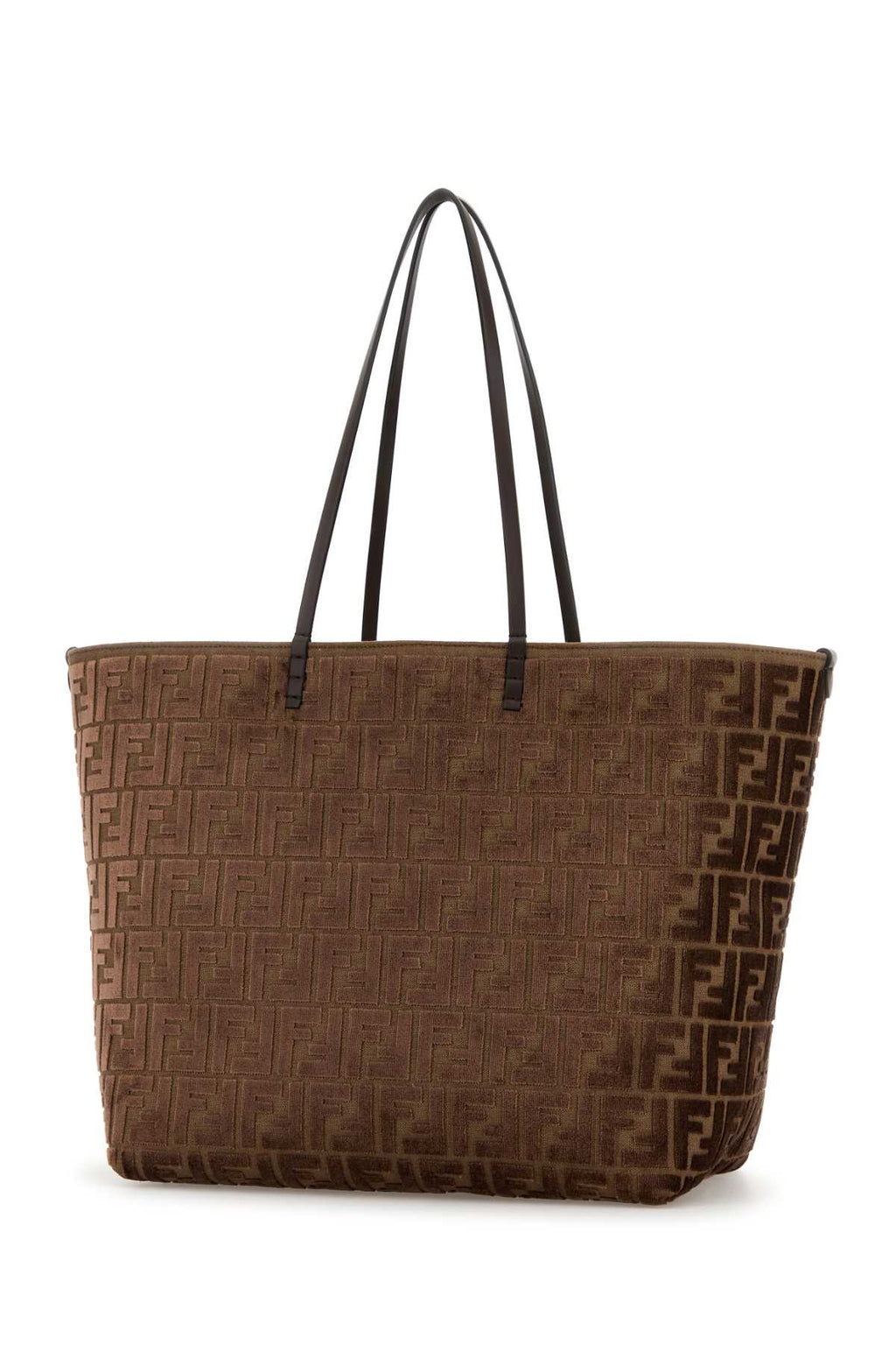 FENDI ROLL LARGE ZUCCA VELVET For Women Exterior: 100% Fabric Lining: 100% Fabric Finishing: Golden metal