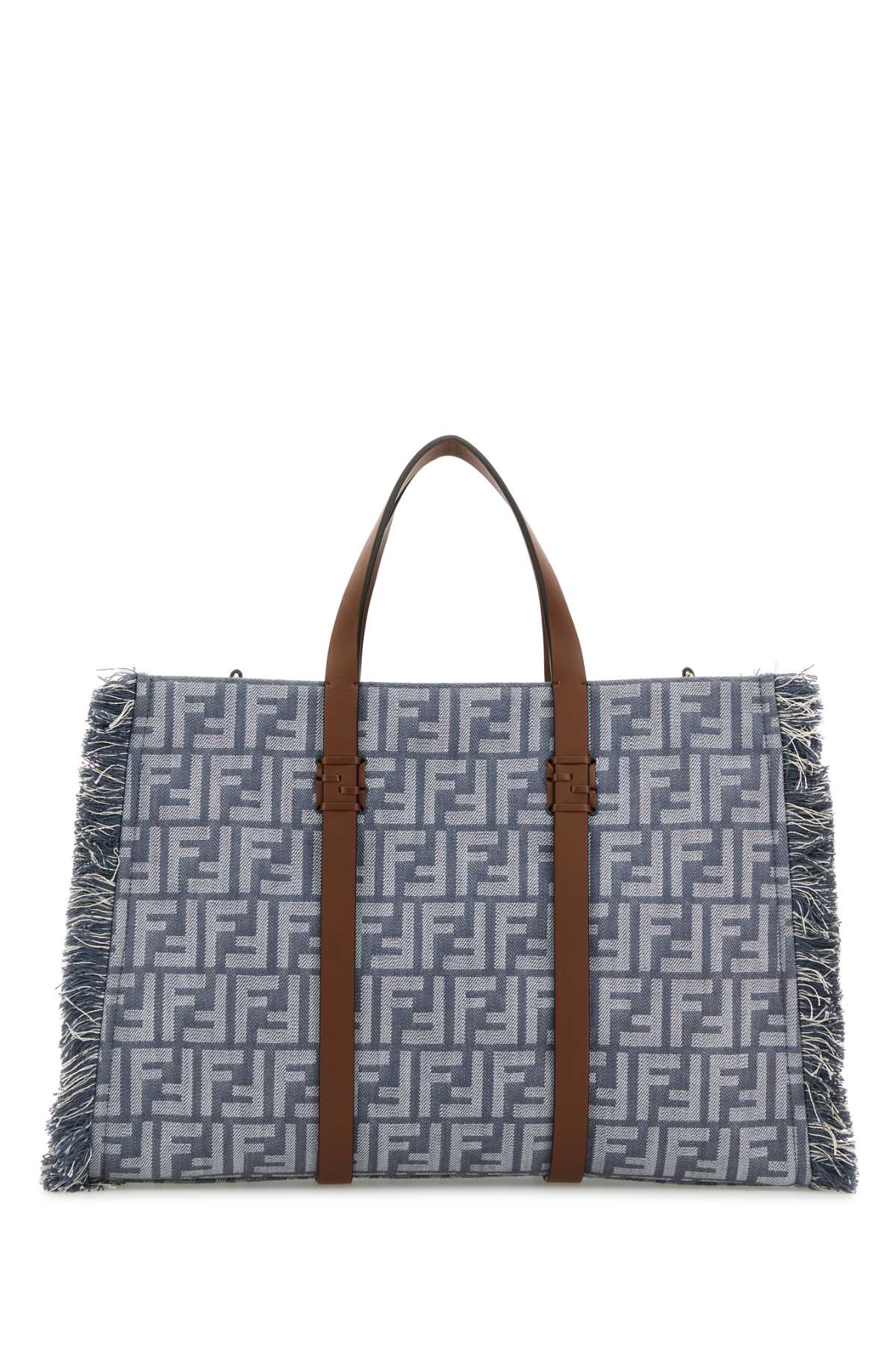 FENDI CITY TOTE TESSUTO FF QB4 For Women Exterior: 100% Fabric Lining: 100% Fabric Finishing: Platinum