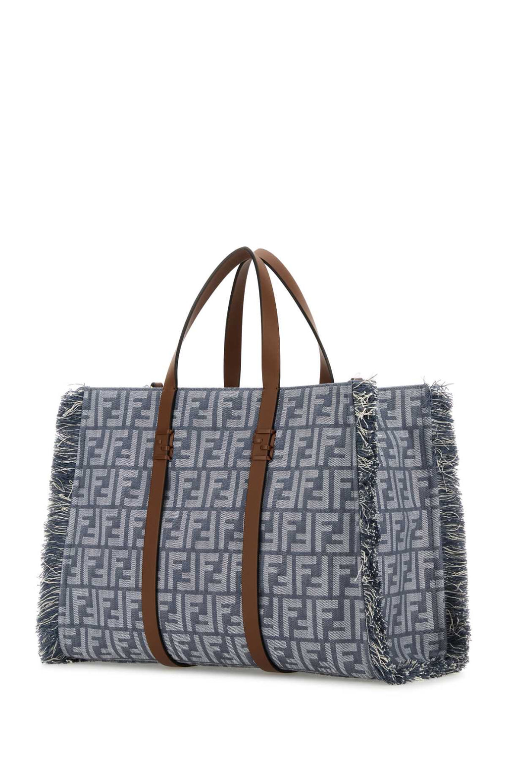 FENDI CITY TOTE TESSUTO FF QB4 For Women Exterior: 100% Fabric Lining: 100% Fabric Finishing: Platinum