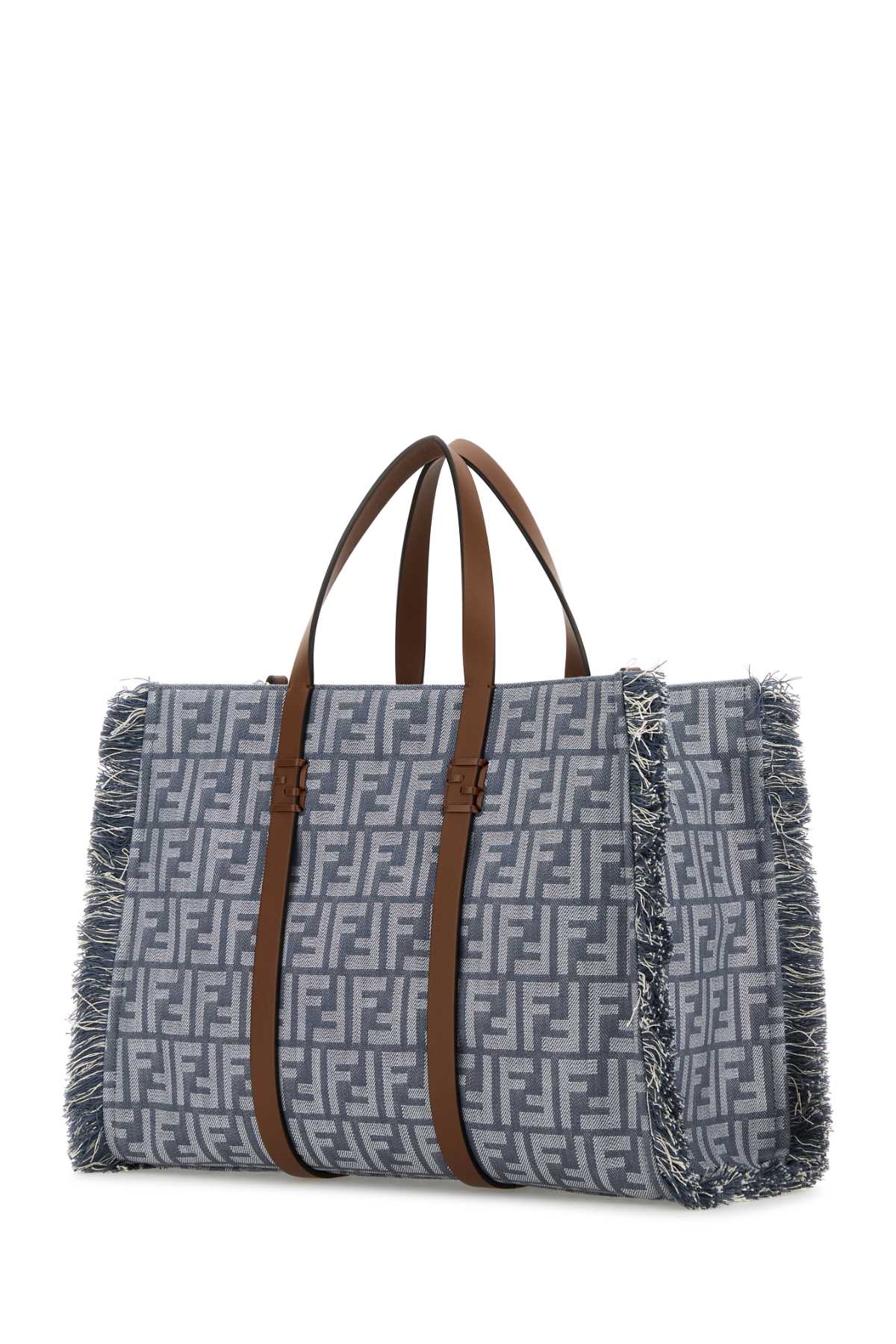 FENDI CITY TOTE TESSUTO FF QB4 For Women Exterior: 100% Fabric Lining: 100% Fabric Finishing: Platinum