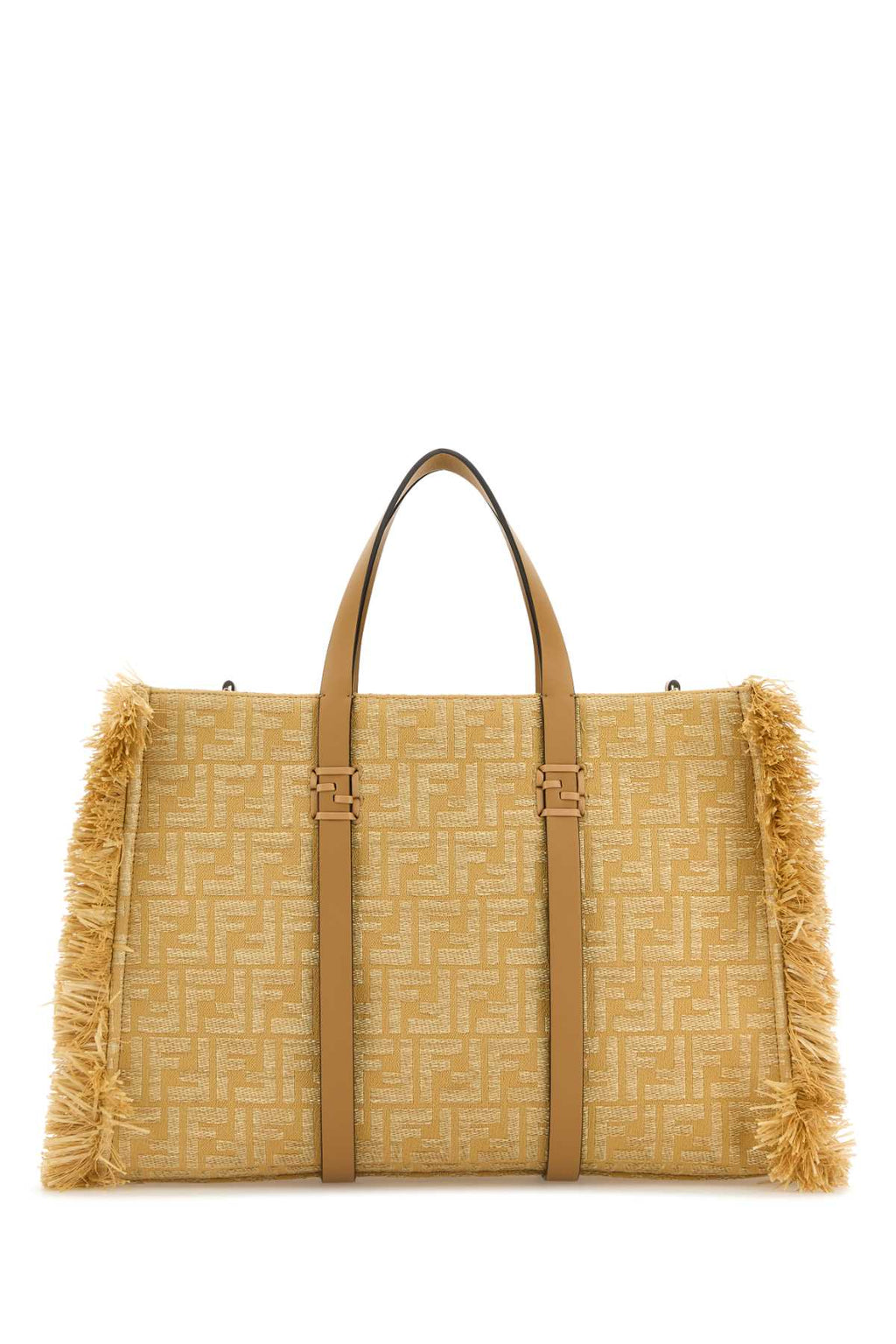 FENDI CITY TOTE PAGLIA FF/VITE For Women Exterior: 100% Fabric Lining: 100% Fabric Finishing: Platinum
