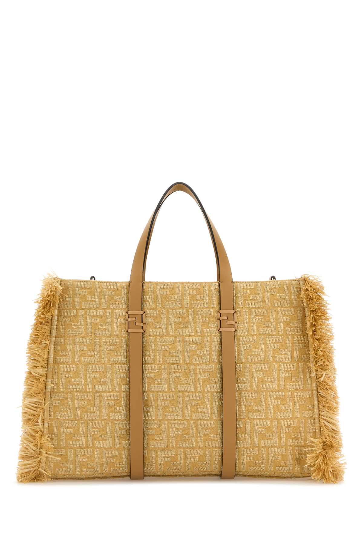 FENDI CITY TOTE PAGLIA FF/VITE For Women Exterior: 100% Fabric Lining: 100% Fabric Finishing: Platinum