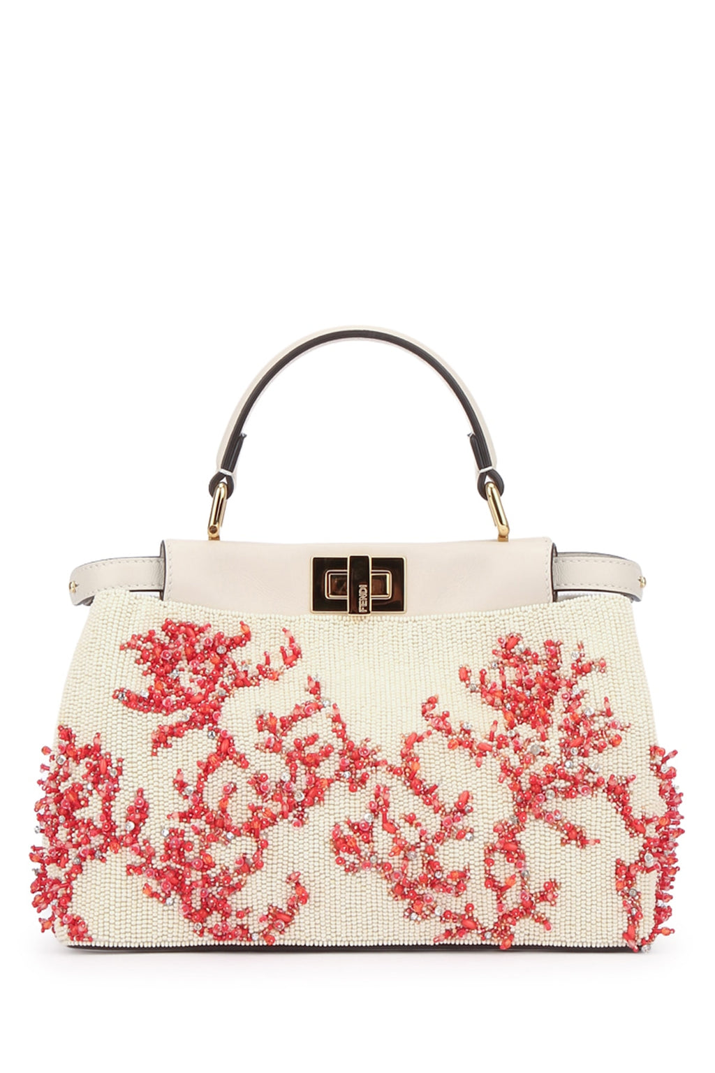 FENDI TOP HANDLE PEEKABOO MINI RICAMO CORALLI For Women 