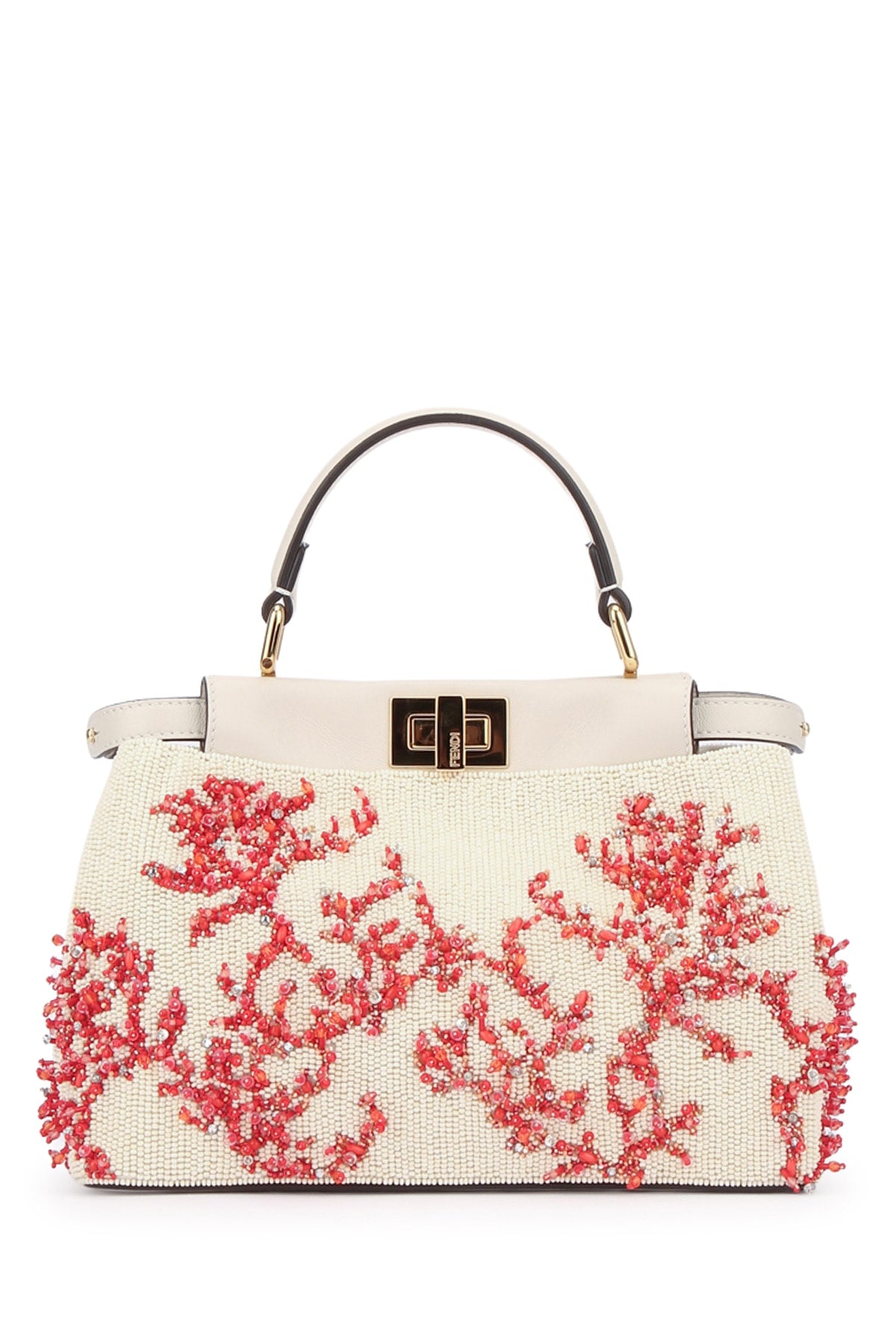 FENDI TOP HANDLE PEEKABOO MINI RICAMO CORALLI For Women 