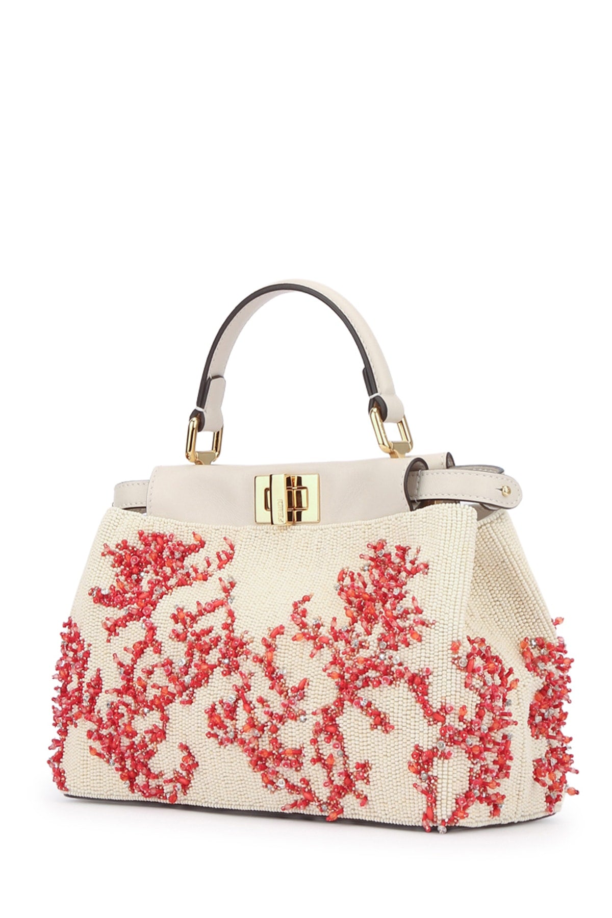 FENDI TOP HANDLE PEEKABOO MINI RICAMO CORALLI For Women 
