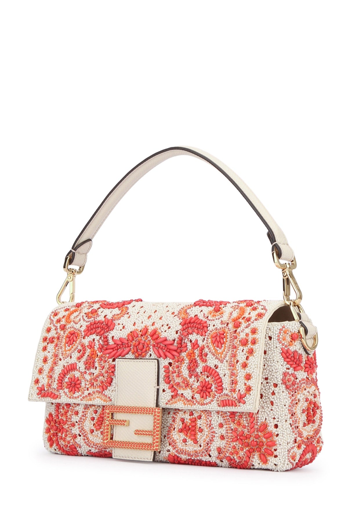 FENDI FLAP BAG BAGUETTE RICAMO CORALLI For Women 