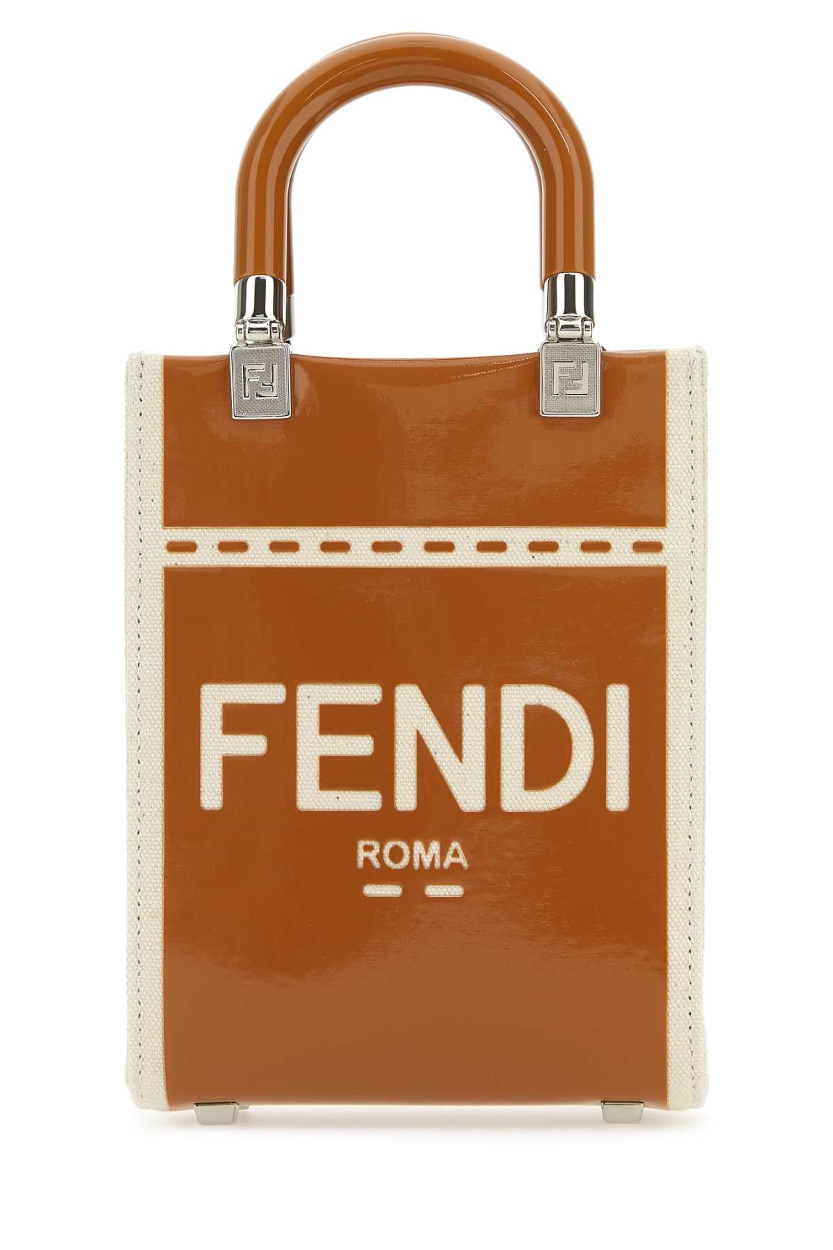 FENDI CLUTCH For Women Exterior: 60% Cotton 25% Nylon 15% Polyurethane Lining: 100% Cotton Finishing: Silver metal