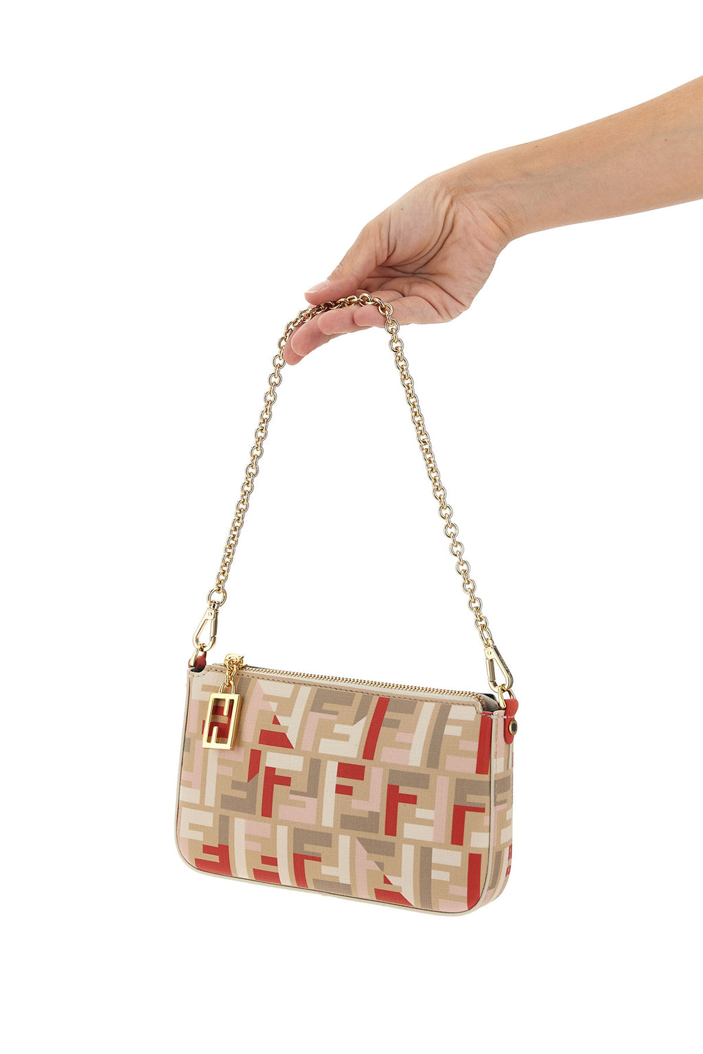 FENDI 'Baguette' pouch For Women 54% polyurethane 22% polyamide 12% cotton 12% polyester