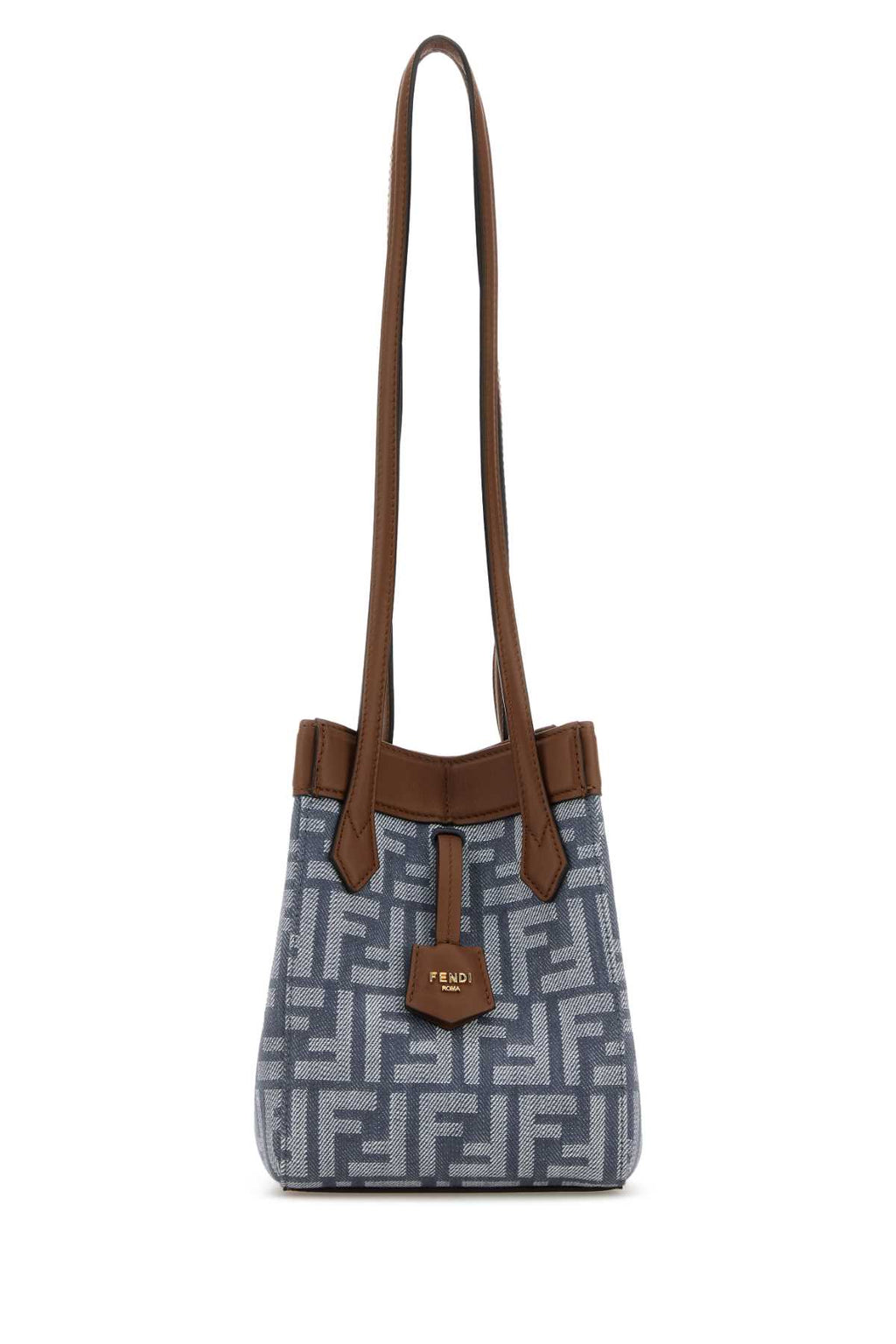 FENDI FENDI ORIGAMI M TESSUTO FF QB4 For Women Exterior: 100% Fabric Lining: 100% Fabric Finishing: Golden metal
