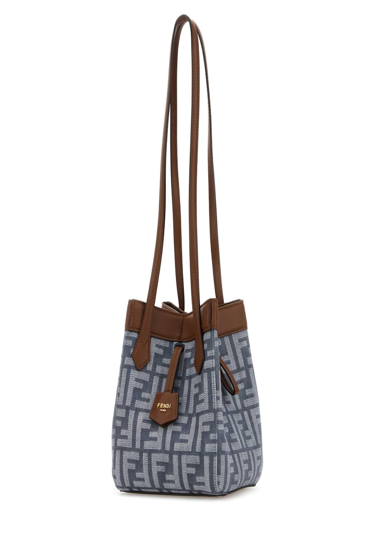 FENDI FENDI ORIGAMI M TESSUTO FF QB4 For Women Exterior: 100% Fabric Lining: 100% Fabric Finishing: Golden metal