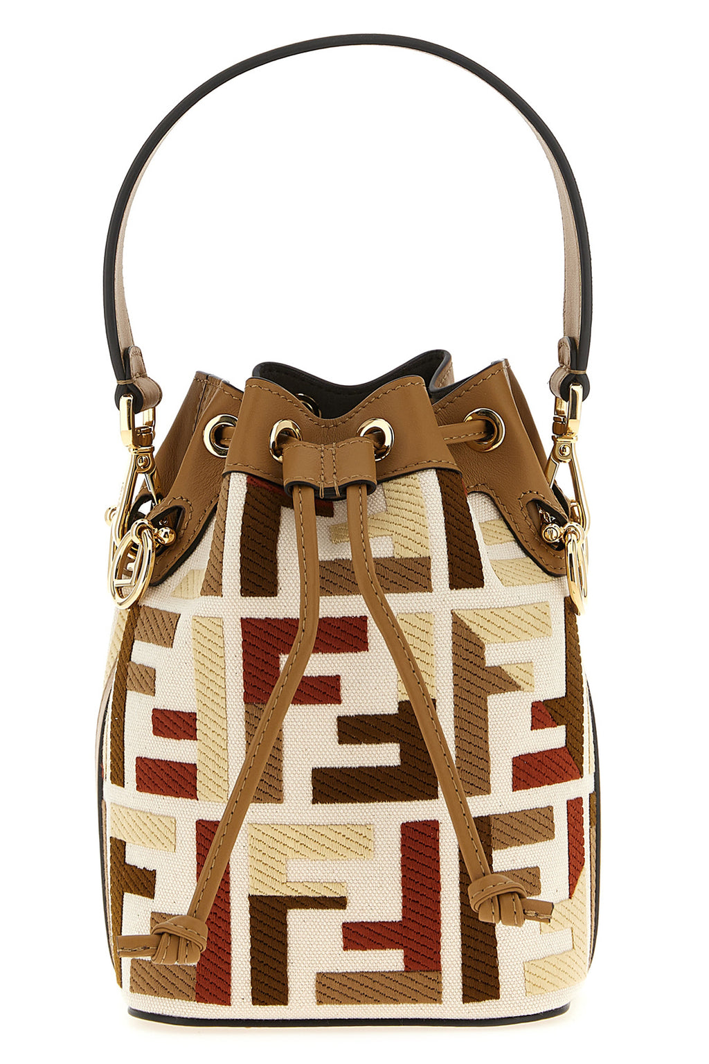 FENDI 'Mon Tresor' mini bucket bag For Women 61% cotton, 39% polyester