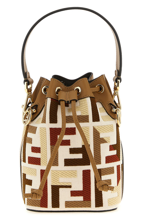 FENDI 'Mon Tresor' mini bucket bag For Women 61% cotton, 39% polyester