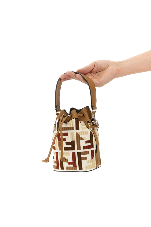 FENDI 'Mon Tresor' mini bucket bag For Women 61% cotton, 39% polyester