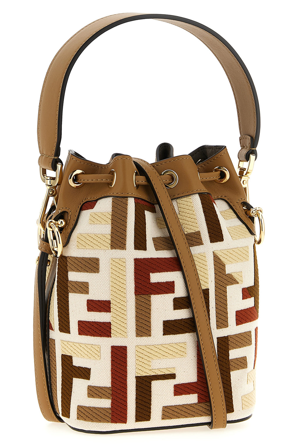 FENDI 'Mon Tresor' mini bucket bag For Women 61% cotton, 39% polyester