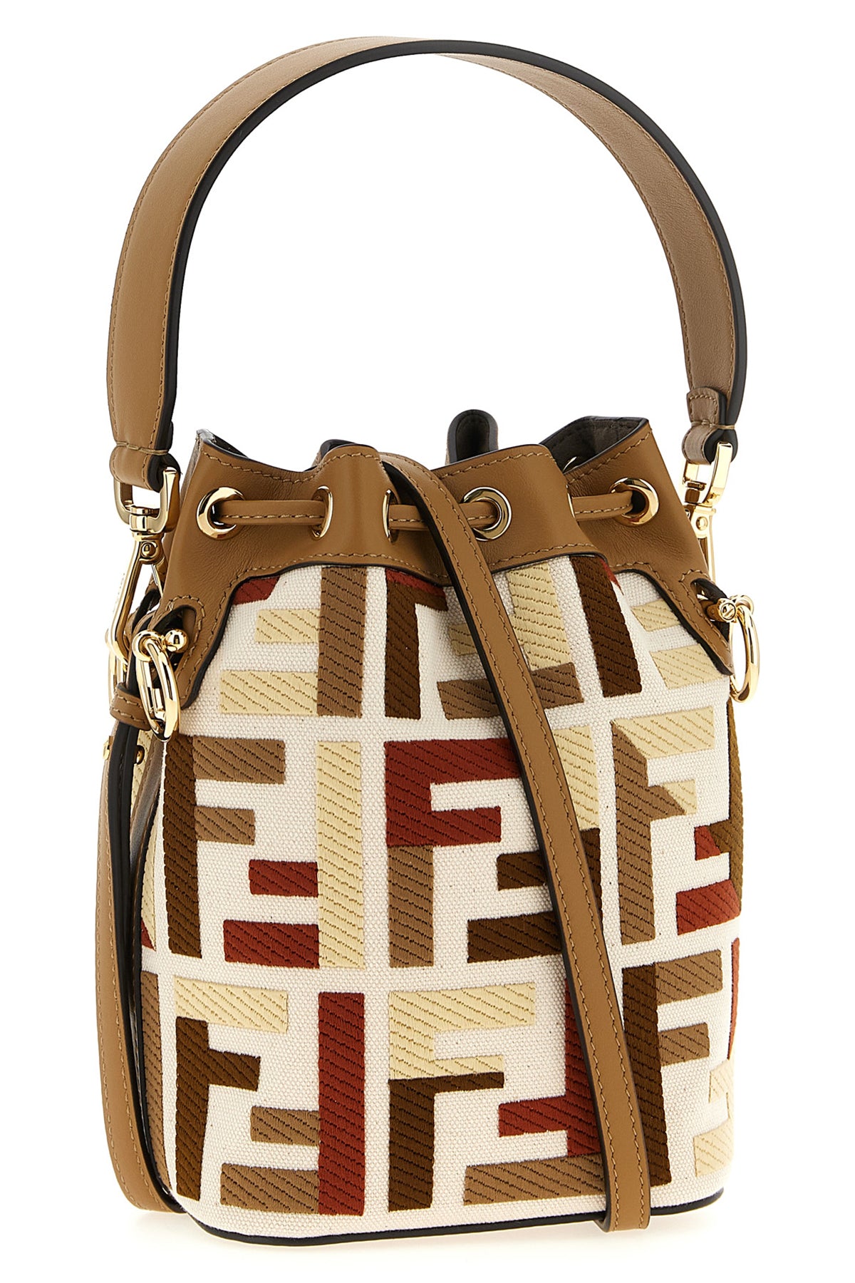 FENDI 'Mon Tresor' mini bucket bag For Women 61% cotton, 39% polyester